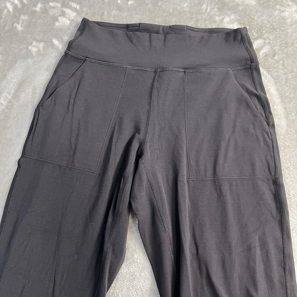 Lululemon Align Jogger Pants Womens 6 Black High Rise‎ Cuffed Pockets Yoga - Picture 3 of 8